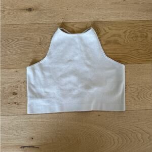 Neiwai x Savislook - Knit Sleeveless Camisole Top in Beige